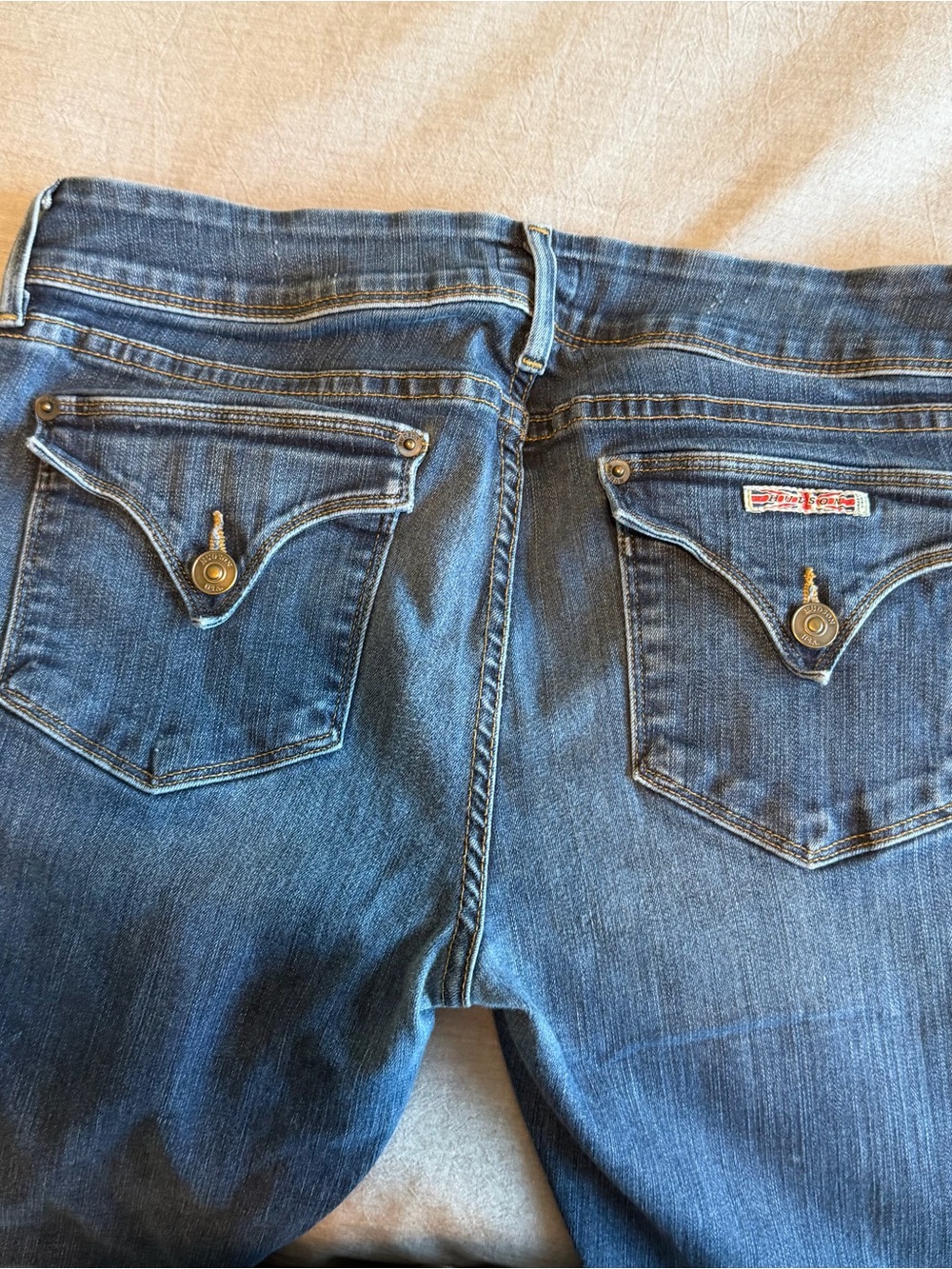 Hudson Jeans Dark Blue Beth Baby Bootcut Low-Rise Denim - Picture 5 of 16